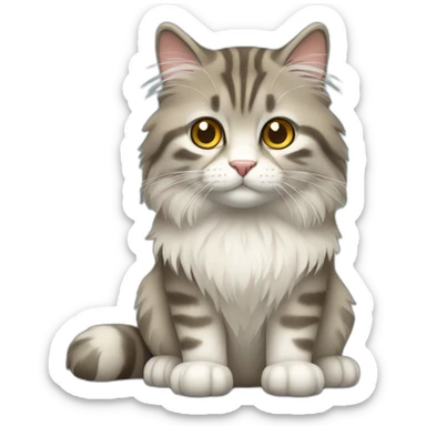 siberian forest cat sticker