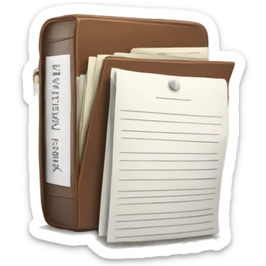 case with documents sticker