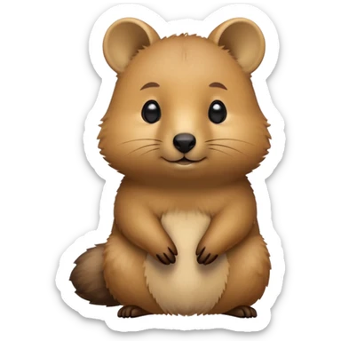 cinematic-noble-quokka-portrait-emoji,-poised-and-regal,-with-a-compact,-endearing-build-and-a-smooth,-well-groomed-brown-fur-that-glows-with-a-hint-of-golden-warmth,-deep-set-soulful-eyes-radiating-kindness,-simplified-yet-sharp sticker