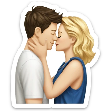 Cory monteith and dianna agron kiss sticker