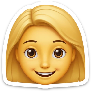 carita feliz con expresión alegre sticker