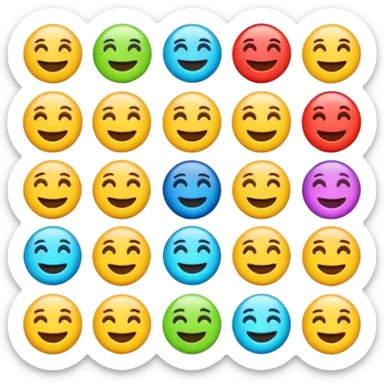 3D emoji-style icon, promotional label, emoji style.
 sticker