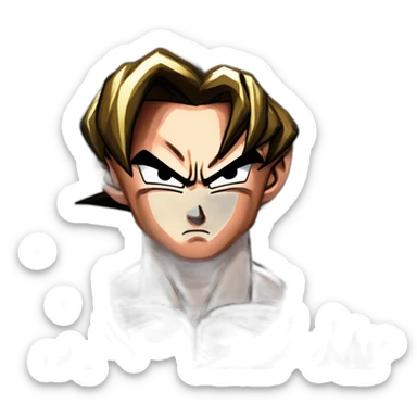 super saiyan goku angry sticker