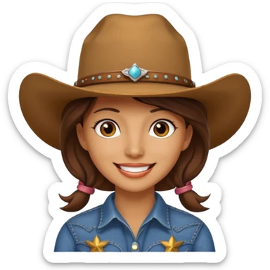 cowgirl sticker