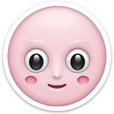 Light Pale Pink scan Print sticker