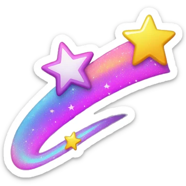 lisa frank shooting star sticker