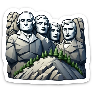Mount Rushmore sticker