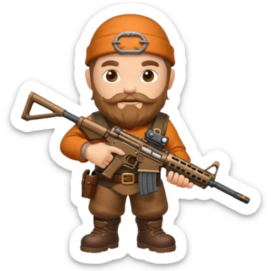 Call of duty dwarf ar-15 sticker
