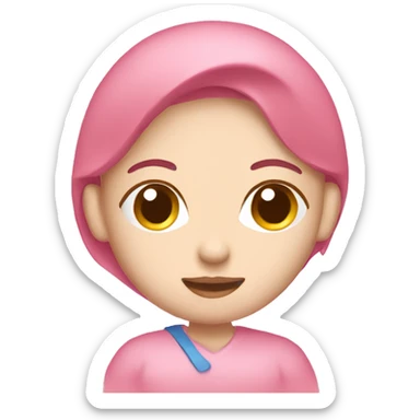 Sonography pink sticker