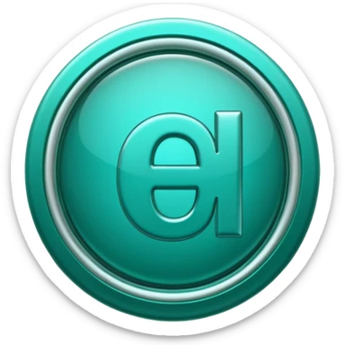 Create a custom emoji badge featuring a stylized, glossy letter “S”. Use the Platinum rank style from League of Legends: teal-green metallics, reflective surfaces, and a futuristic elegant frame. Vibrant and high readability.
 sticker