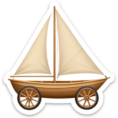 Char à voile sticker