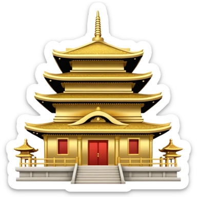 Japanese beautiful shiny pretty sparkly glittery aesthetic temple    sticker