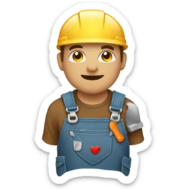 Repair heart emoji sticker