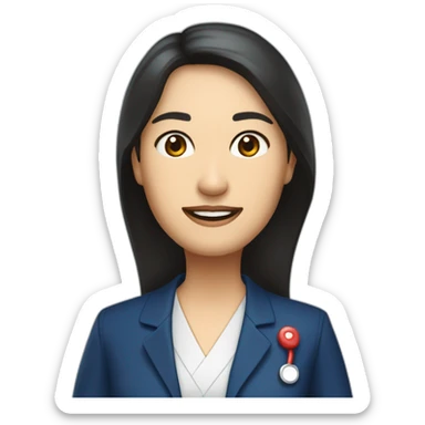 husband middle aged executive classic dark hair thin beard wearing dark blue business suit and bible, with wife filipina nurse age 55 dark hair sticker