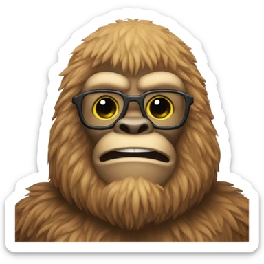 kalel the bald sasquatch sticker