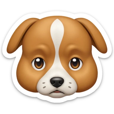 Dog nodding in disappointment sticker