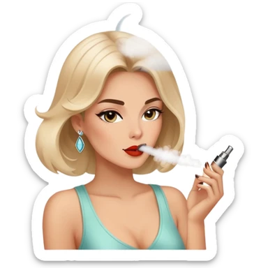 Diva vaping sticker