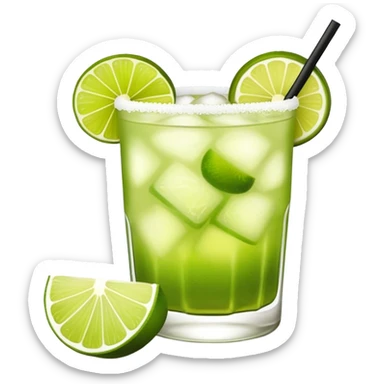 caipirinha Brazilian fruit drink  sticker