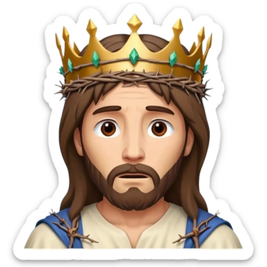 Jesus thorn crown sticker