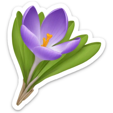 crocus picnic sticker