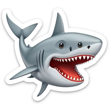 Crea un tiburón con zapato sticker