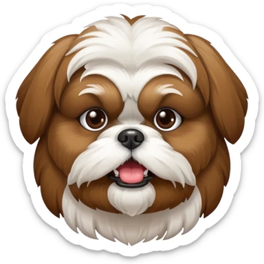 Shih Tzu dog poisoned sticker