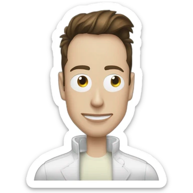 elon musk doing drugs, for educational purposes only, inclusiveness and positive, LGTBQ+ sticker