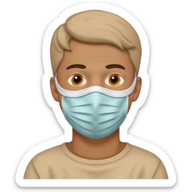 man, Skincare face mask sticker