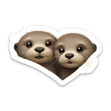 2 ottercozy in blanket  sticker