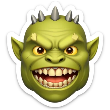 Orc teeth emoji sticker