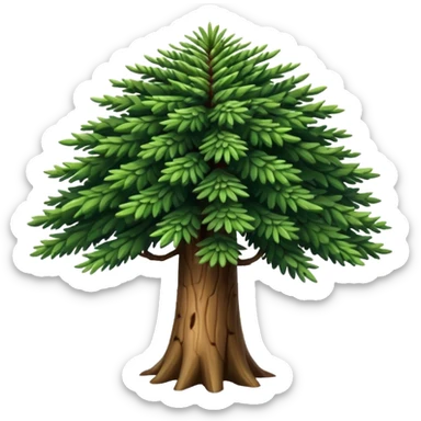 A Brazilian araucaria tree with extended branches sticker