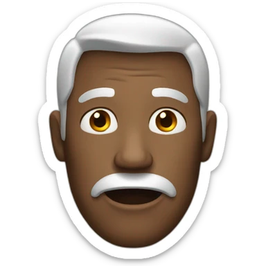 Unhealthy man sticker