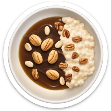 sticky toffee oatmeal sticker