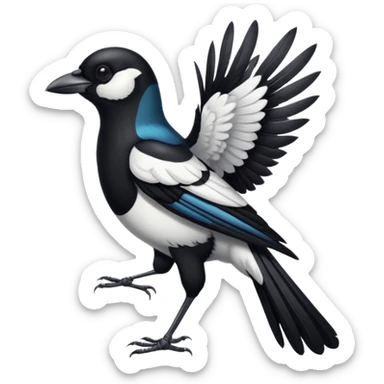 I want a magpie emoji sticker