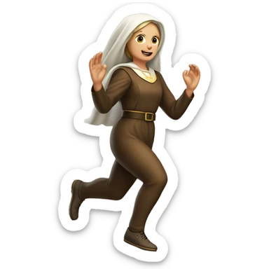 skipping sprint review saint brigid sticker