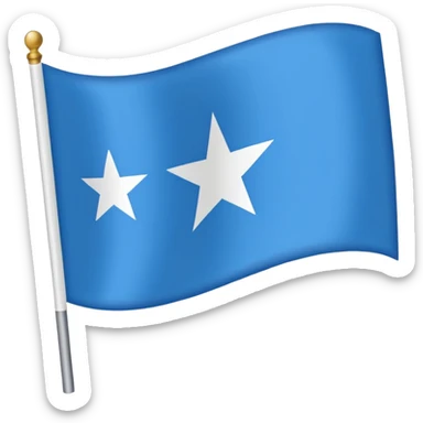 The flag of Awdal state in somalia sticker