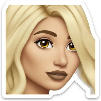 Kylie Jenner blonde princess sticker