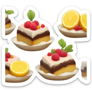 dessert île flottante sticker