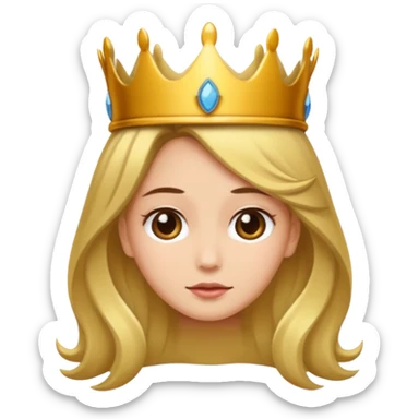 visage d'un pretre avec un couronne de cheveux et une toge sticker