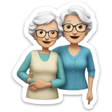 Granny with a friends sticker