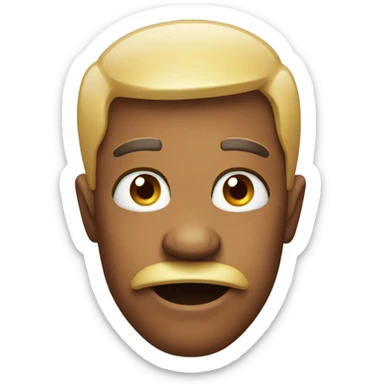 Face with raised eyebrow biting lip sticker