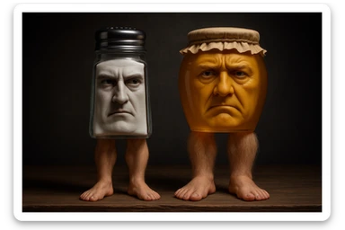 crea una fotografia ratio 16.9 identica a esta no debes cambiar nada solo darmela en estilo Foto hiper realista,no debes agrgar elementos ni letras todo debe permanecer igual y con la isma paleta de colores y expresiones.puede arreglar unpoco parta qsean mas vivos los colores sticker