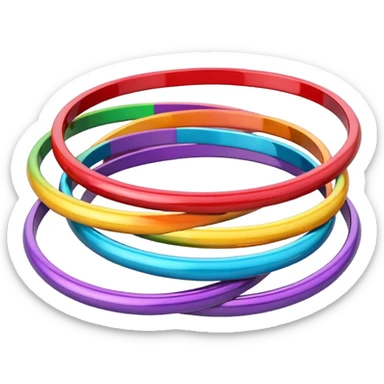 Rainbow Bangles sticker