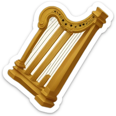 Roman Cithara lyre harp  sticker