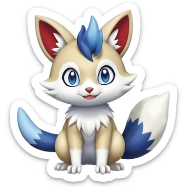 Shiny Furret-Meowstic-Zangoose-Hybrid (Full body) sticker