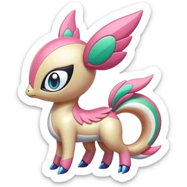  Exotic Meloetta-Palkia-Kirby-Amaura-Fakémon-creature-hybrid sticker