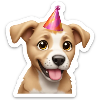 Puppies celebrate a birthday  sticker