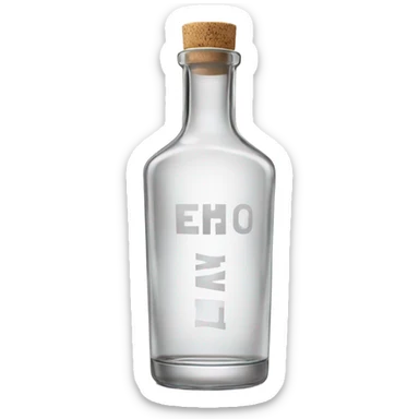 Vodka Bottle sticker