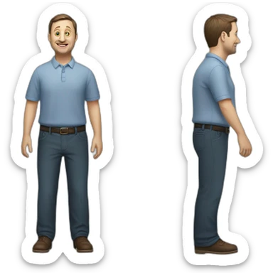 tim robinson (full body, ios17) sticker