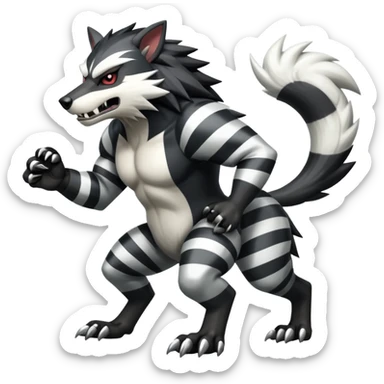 Shiny Obstagoon (full body) sticker
